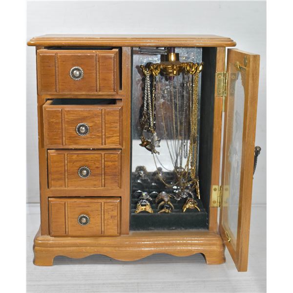 JEWELRY BOX WITH CONTENTS
