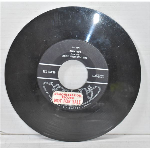 VINTAGE DEMO 45 RECORD