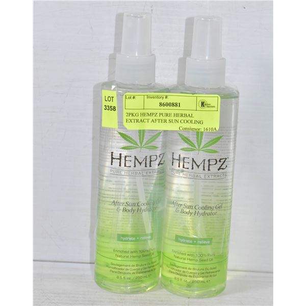 2PKG HEMPZ PURE HERBAL EXTRACT AFTER SUN COOLING