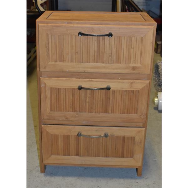 3 DRAWER WOODEN ACCENT TABLE
