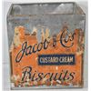 ANTIQUE SQUARE METAL CUSTARD CAN