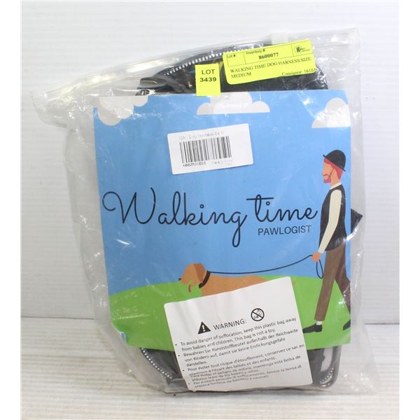 WALKING TIME DOG HARNESS SIZE MEDIUM