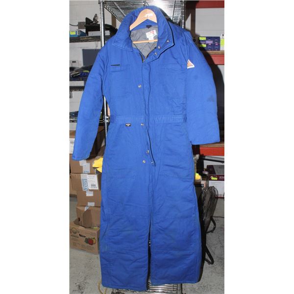 RED KAP BLUE INSULATED COVERALLS SIZE MEDIUM