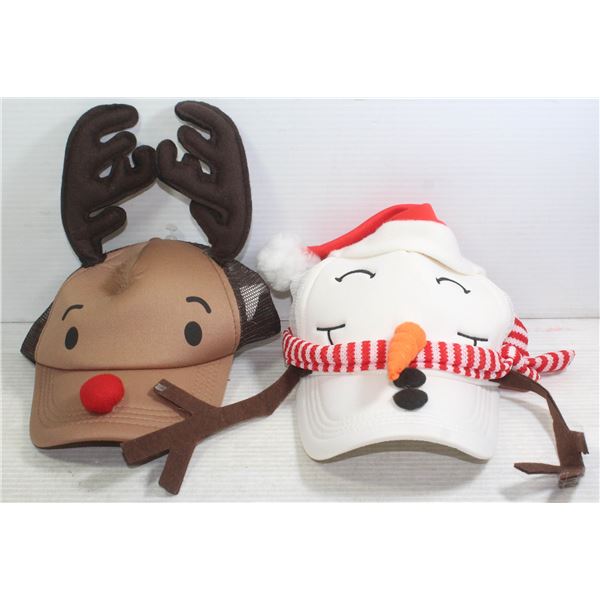 PAIR OF NEW CHRISTMAS BALL CAPS