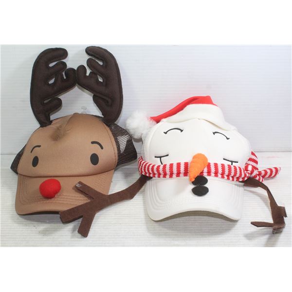 PAIR OF NEW CHRISTMAS BALL CAPS