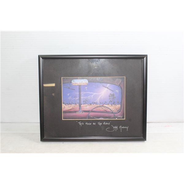 SMALL PRINT SIGNED JOHN MURRAY 10.25 X 8.25 INCHES