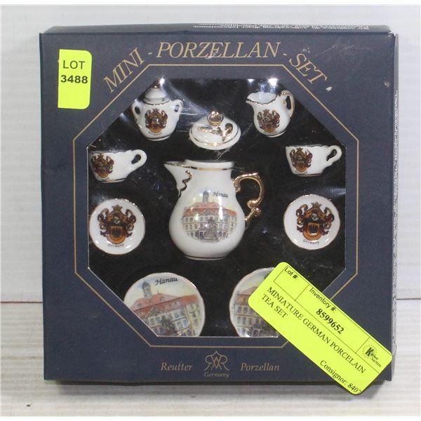 MINIATURE GERMAN PORCELAIN TEA SET