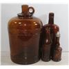 Image 1 : 4 VINTAGE BROWN BOTTLES