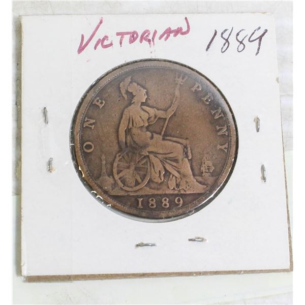 1889 LARGE PENNY VICTORIAN COIN