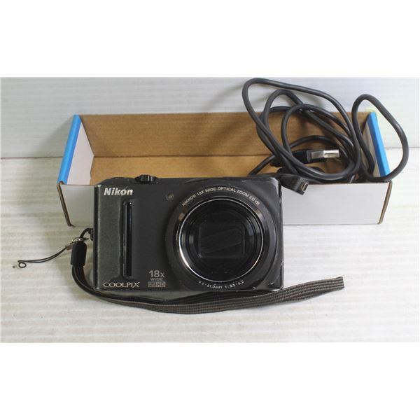 NIKON COOLPIX 18X ZOOM WIDE  ,FULL HD,WORKING