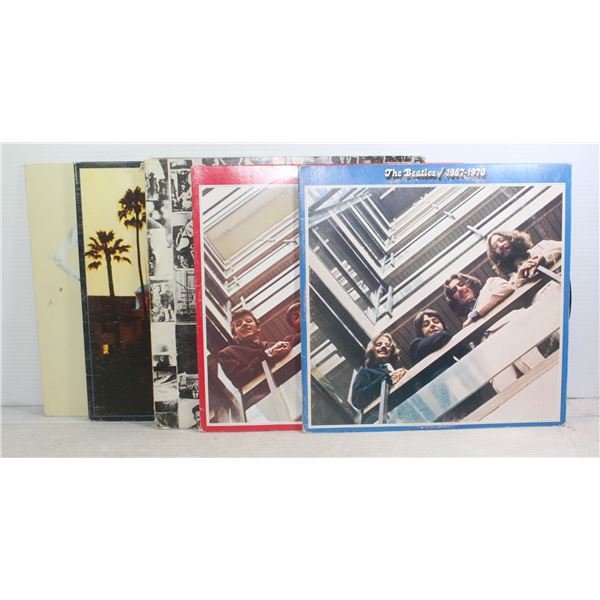 5 RECORDS 2X BEATLES STONES EAGLES FLEETWOOD MAC