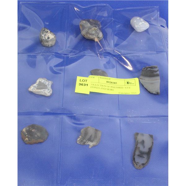 COLLECTION OF POLISHED / CUT STONES AND MORE