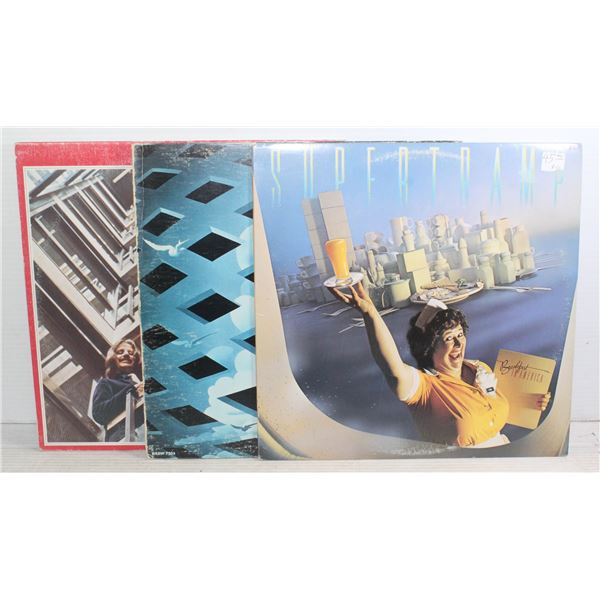 3 RECORDS SUPERTRAMP TOMMY THE WHO BEATLES
