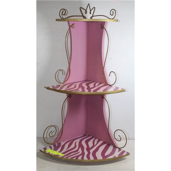 BRATZ - 3-SHELF CORNER STAND - WOOD AND