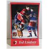 Image 1 : TED LINDSAY AUTOGRAPHED BIOGRAPHY PAMPHLET HOF