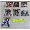 7 SIGNED NHL GOALIES HOCKEY CARDS BACKSTROM RHODES