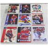 9 SIGNED MONTREAL CANADIENS HOCKEY CARDS HOF