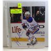 JUJHAR KHAIRIA EDMONTON OILERS SIGNED 8X10 PHOTO