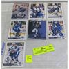 7 AUTOGRAPHED TORONTO MAPLE LEAFS HOCKEY CARDS