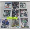 9 AUTOGRAPHED HARTFORD WHALERS NHL HOCKEY CARDS