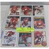 9 AUTOGRAPHED CALGARY FLAMES NHL HOCKEY CARDS