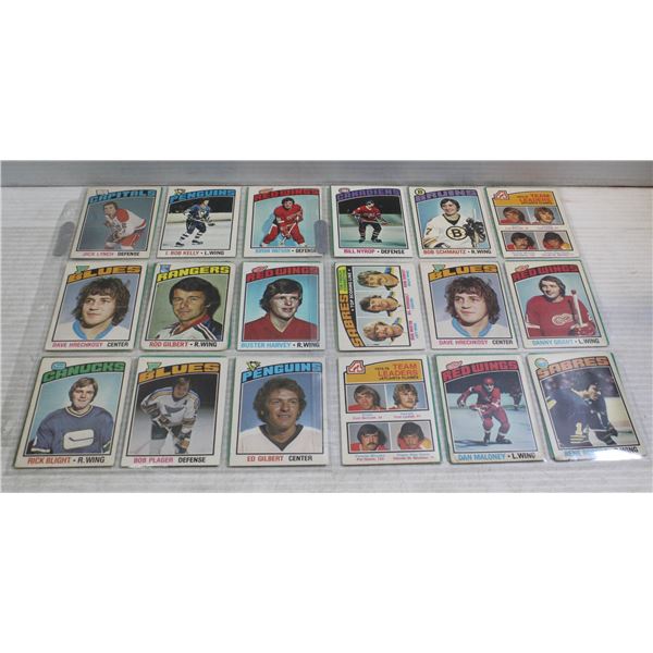36 1976 O-PEE-CHEE OPC NHL HOCKEY CARDS