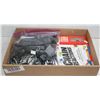 Image 1 : BOX WITH LARGE BAG OF BLACK AND GREY LEGO