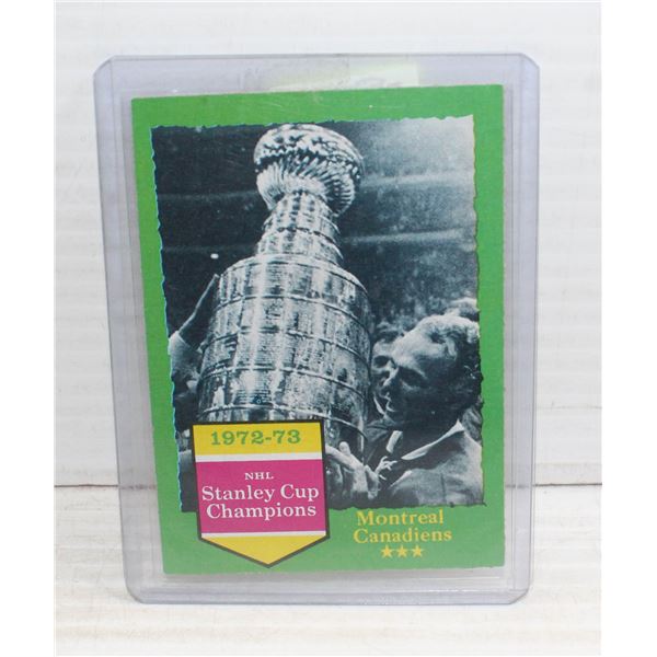 HENRI RICHARD 1973 MONTREAL CANADIENS STANLEY CUP