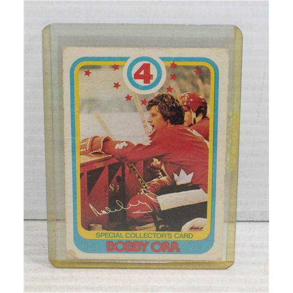 1978 BOBBY ORR TEAM CANADA SPECIAL COLLECTOR CARD