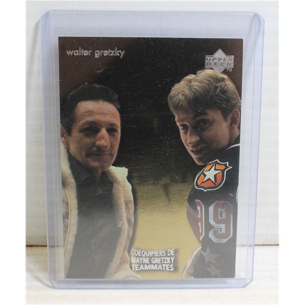 WALTER WITH WAYNE GRETZKY MACDONALDS ROOKIE CARD