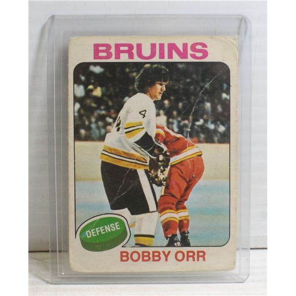 1975 OPC BOSTON BRUINS BOBBY ORR HOCKEY CARD