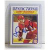 Image 1 : LANNY MCDONALD SIGNED CALGARY FLAMES HOCKEY CARD
