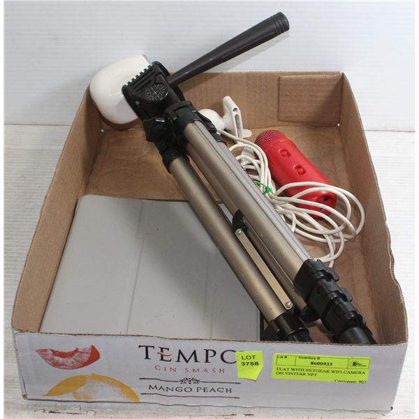 FLAT WITH NETGEAR WIFI CAMERA ON VIVITAR VPT