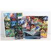 Image 1 : 5 COMIC BOOK PROMOTIONAL CARDS MARVEL/DC