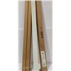 LOT OF 3 NEW CURTAIN RODS, 48" TO 86" WIDE