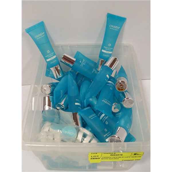 LOT OF ONSEN DOUBLE LIFT SERUM (15ML) WITH MASKS