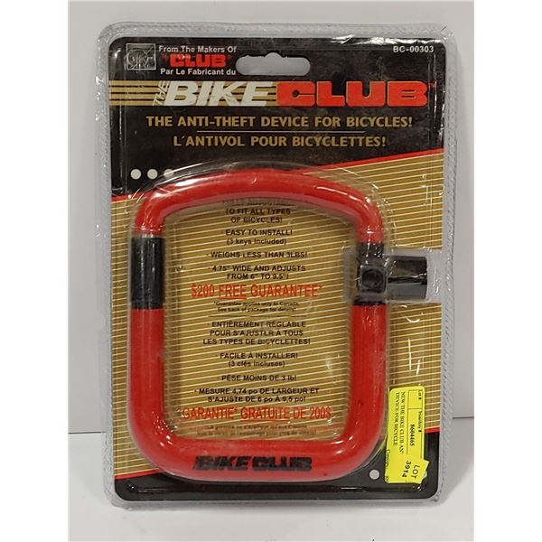NEW THE BIKE CLUB ANTI THEFT DEVICE FOR BICYCLE