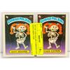 Image 1 : SET OF 2 #29 A/B 1985 GARBAGE PAIL KIDS CARDS TOPP
