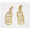 Image 1 : 1960'S STYLE EARRINGS W/ CUBIC ZIRCONIA