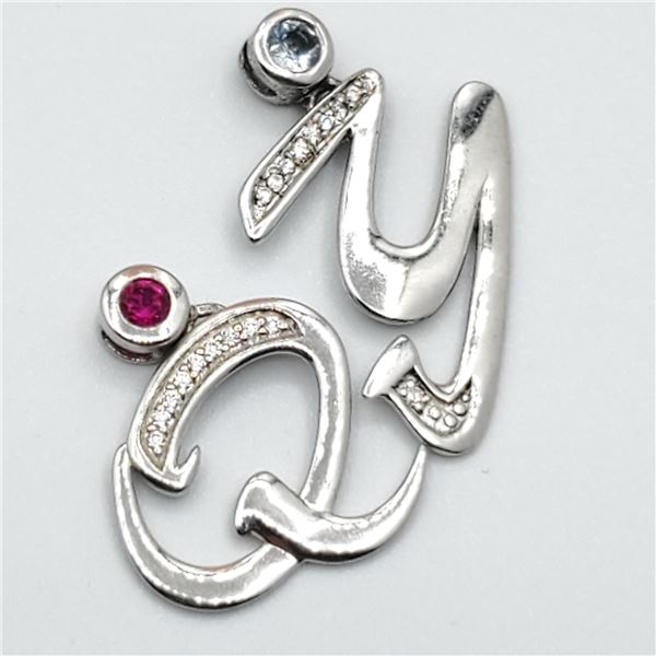 EC201-119 STAINLESS STEEL PENDANT W/ DIAMOND