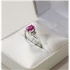 EC129-104 RUBY(1CT) DIAMOND(0.14CT) RING