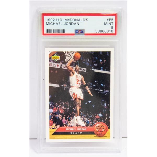 1992 UPPER DECK MICHAEL JORDAN PSA 9