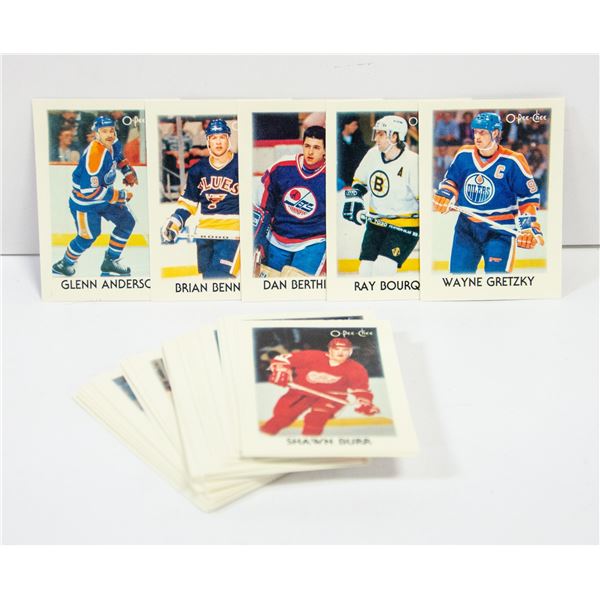 1987 O-PEE-CHEE 42 MINI CARD SET COMPLETE