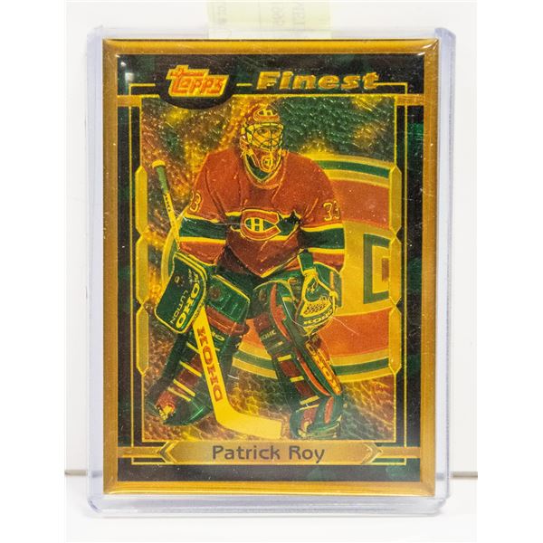 1995 TOPPS PATRICK ROY SOLID METAL CARD SCARCE