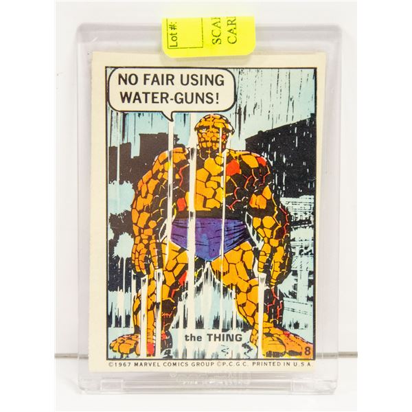 SCARCE 1967 MARVEL SUPER HERO CARD THE THING