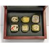 LOT OF 6 CHAMPIONSHIP ASSORTED REPLICA RINGS
