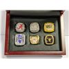 LOT OF 6 CHAMPIONSHIP ASSORTED REPLICA RINGS