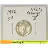 Image 2 : 1912 NEW FOUND LAND SILVER 5 CENT COIN