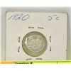 Image 1 : 1920 CANADIAN SILVER 5 CENT COIN