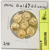 Image 1 : 24K GOLD U.S MINI COINS